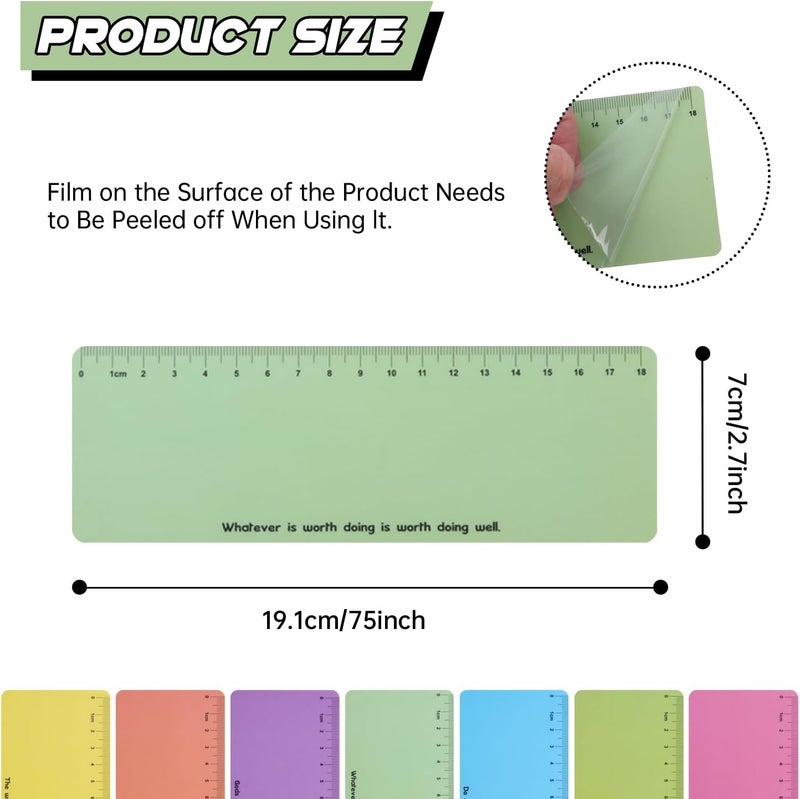 Winfox Green Dyslexia Tools for Kids, 10-Piece Guided Reading Strips, Colored Overlay Highlighters, Reading Tracking Rulers for Visual Stress, ADHD, Irlens Syndrome - Image 2